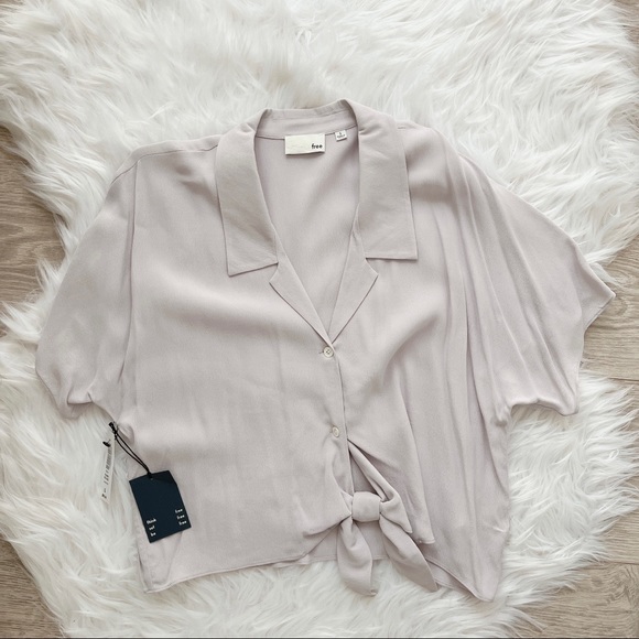 Wilfred Free Tie Front Blouse - Picture 2 of 3